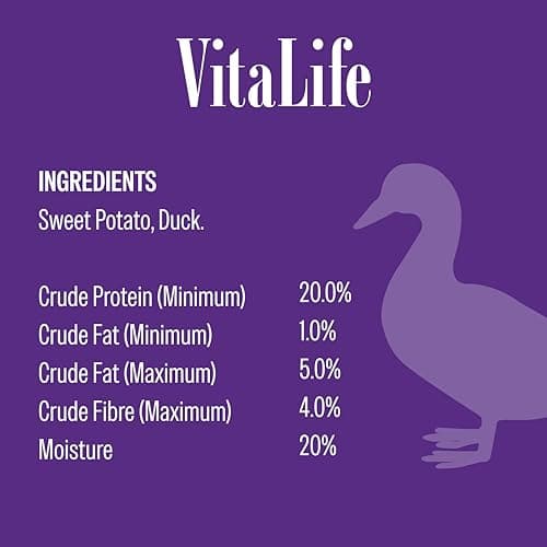 VitaLife 200 g Sweet Potato & Duck Twists, All Natural Dog Treats — view 10