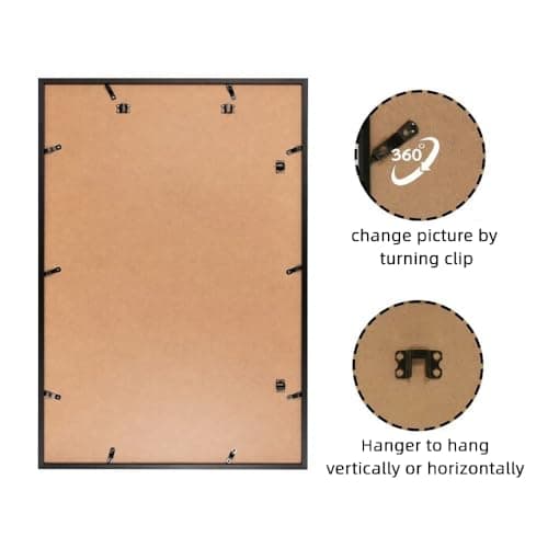 Giftgarden 24x36 Poster Picture Frame Black, 24 by 36 Thin Frame for Wall Display, Single — view 5