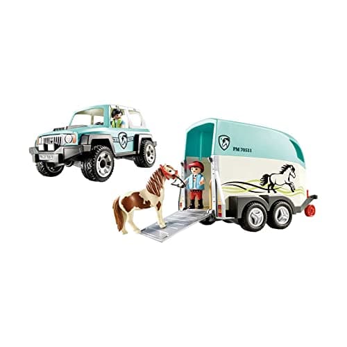 Playmobil Car with Pony Trailer — view 2