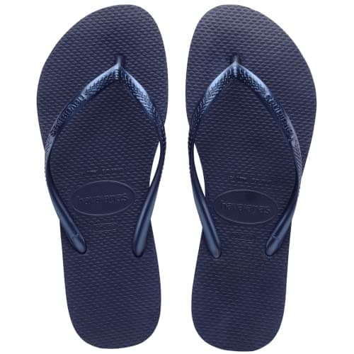 Havaianas Women's Slim Flip Flops Sandals - Navy Blue, 7/8 — view 2