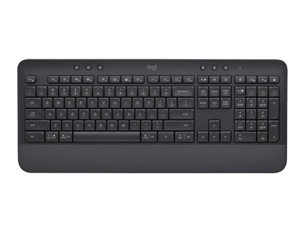 LOGITECH Signature K650 Comfort Full-Size Wireless Keyboard with Wrist Rest Graphite
