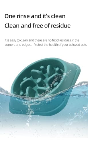 Slow Feeder Bowl for Dogs - Anti-Choking Dog Food Bowl with Maze Design, Non-Slip Base, Teach Healthy Eating Habits from Day One, Food Grade PP, 2 Cup Capacity for Small Medium Dogs — view 2