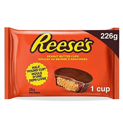 Reese's Half Pound Chocolate Peanut Butter Cup, Good Candy to Share, Candy for Kids, 226g (Pack of 1)