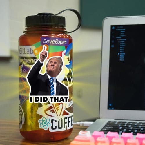 Lororado I Did that Trump Stickers, 100 Pcs Trump I Did that Stickers, Funny I Did that Stickers, Mixed 5 Different Patterns, 3" Large Size (100 Pcs) — view 3