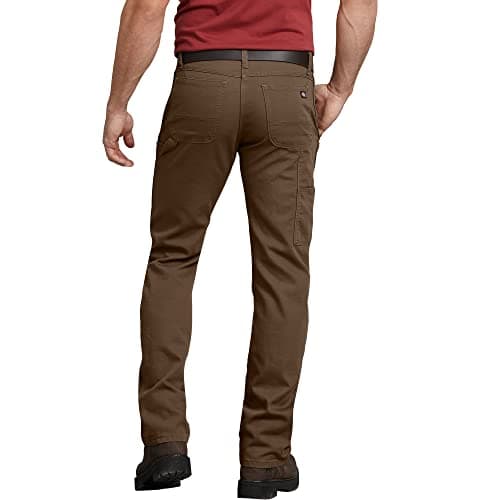 Dickies Mens Tough Max Duck Carpenter Pants, Stonewashed Timber, 34W x 32L US