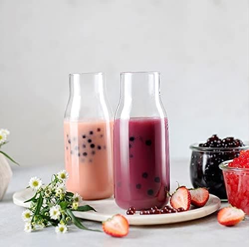 Popping Boba Pearls Bursting Tea Balls Drink & Dessert Topping Strawberry Mango Blueberry Passion Fruit Flavored Bubble Tea Pearls (Strawberry, 2 LB 1 Pack) — view 3