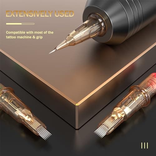EZ Tattoo Cartridge Needles - 20Pcs #10 (9RM) Bugpin Curved/Round Magnum Disposable Tattoo Needles Cartridges for Rotary Tattoo Machine Pen Gun - V SELECT — view 5