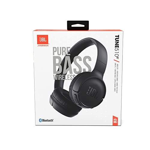 JBL Tune 510BT - Bluetooth headphones with up to 40 hours battery, microphone for call, foldable and comfortable, Android and iOs compatible (Black) — view 3