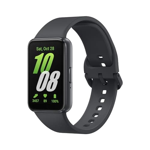 Samsung Galaxy FIT 3 [2024] 1.6" AMOLED Display | 13 Days Battery Life | 100+ Watchfaces | 100+ Exercise Modes | CAD Version & Warranty - (Black)