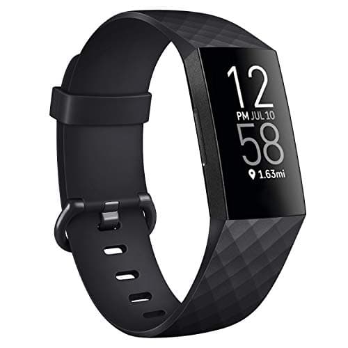 Vancle Bands Compatible with Fitbit Charge 4 / 3 / 3 SE, Classic Soft Replacement Wristband Sport Strap for Fitbit Charge 4 and 3 Fitness Activity Tracker Women Men Small Large (011, Black, Large)