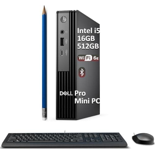 Dell Pro Micro QCM1250 Desktop, Intel i5-14500T, 16GB DDR5 RAM, 512GB SSD