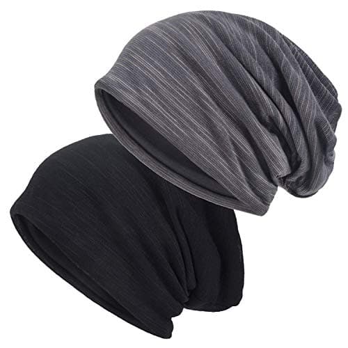 EINSKEY Slouchy Beanie for Men & Women, Lightweight Oversize Thin Cotton Chemo Hats Soft Night Cap Comfortable Sleeping Hat