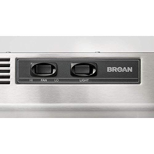Broan-NuTone 413004 Non-Ducted Ductless Range Hood with Lights Exhaust Fan for Under Cabinet, 30-Inch, Stainless Steel — view 3