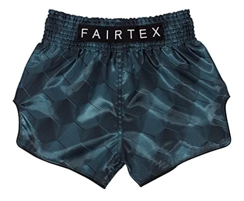Fairtex Model BS1902 Stealth Grayish Green Color - Satin Shorts for Boxing, Kick Boxing, Muay Thai, MMA, K1 (L)