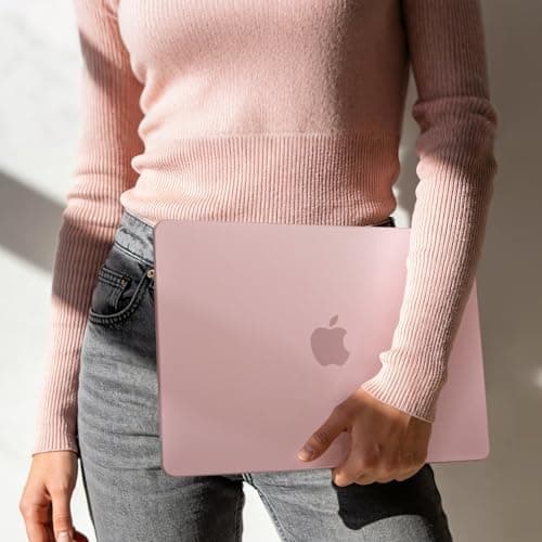 EooCoo for MacBook Neo Case 13 inch 2026 Model A3404, 100% Match Official Color, Anti-Fingerprint & Scratch & Crack, Sturdy Protective Hard Shell Cover Laptop Accessories, Blush Clear — view 6