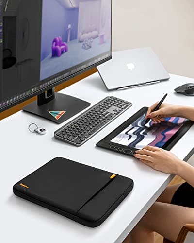 tomtoc 360° Protective Laptop Sleeve for 13-inch New MacBook Air M5/A3449 (2026) M4/A3240, M3/A3113, M2/A2681, M1/A2337, Water-Resistant Computer Case Bag Fits 13" MacBook Neo A18 & MacBook Pro M2/M1 — view 6