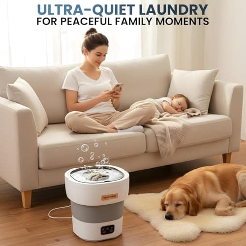 portable washing machine 15L small washer portable for underwear Delicate Cloths and light laundry Idel for Apartment Dorms Hotel and Camping — view 3