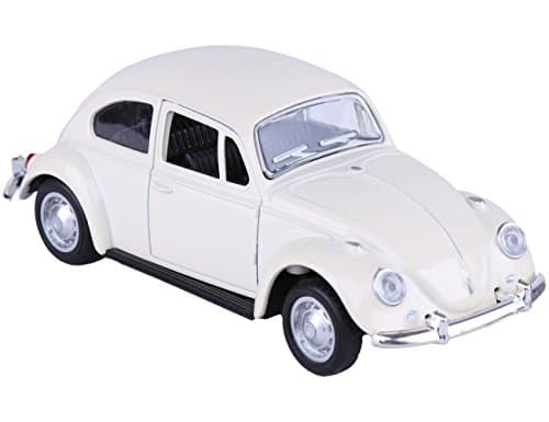 Berry President 1967 Classic Beetle Bug Vintage 1/32 Scale Diecast Metal Pull Back Car Model Toy for Gift/Kids (Beige) — view 8