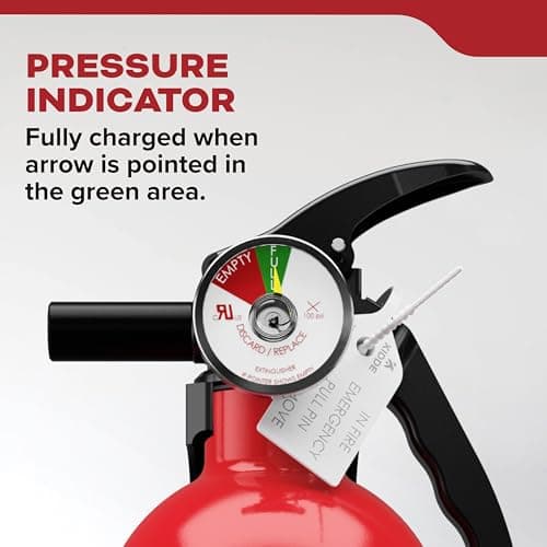Kidde Basic 110 Fire Extinguisher for Home, 1-A:10-B:C, FA110G, 1 Pack — view 4