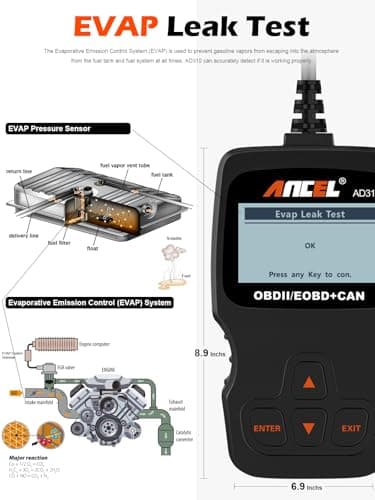 ANCEL AD310 Classic Enhanced Universal OBD II Scanner Car Engine Fault Code Reader CAN Diagnostic Scan Tool, Read and Clear Error Codes for 1996 or Newer OBD2 Protocol Vehicle (Black) — view 4