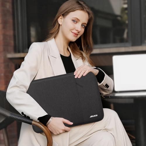 MOSISO Laptop Case 13.3 inch, 13-13.3 inch Laptop Sleeve Compatible with MacBook Air/Pro 13/Pro 14 M5 M4 M3 M2 M1, HP Dell ASUS Lenovo,Polyester Vertical Computer Sleeve Bag with Pocket, Black — view 4