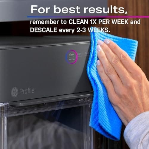 GE Profile Opal 2.0 XL with 1 Gallon Tank, Chewable Crunchable Countertop Nugget Ice Maker, Scoop included, 38 lbs in 24 hours, Pellet Ice Machine with WiFi & Smart Connected, Stainless Steel — view 13