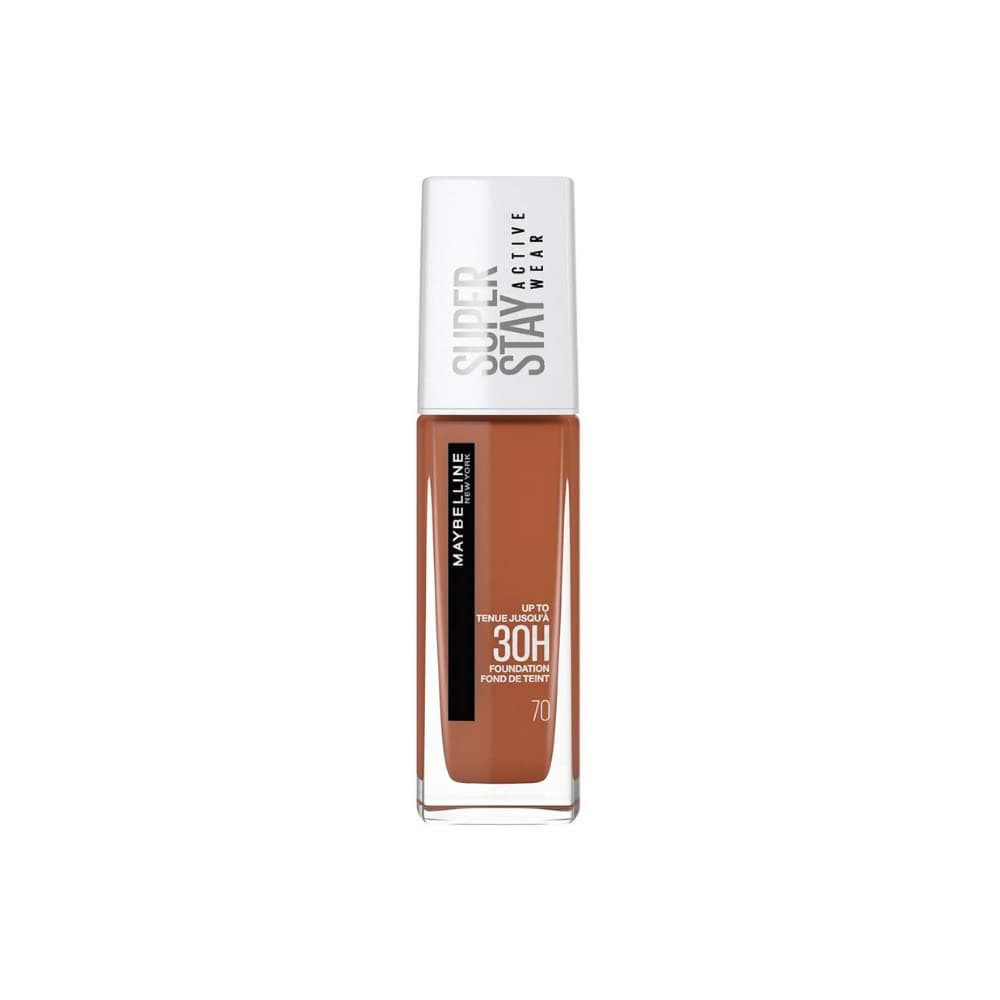 Maybelline New York Super Stay Active Wear, waterproof foundation with high coverage, long-lasting facial make-up for light skin types, colour: No. 10 Ivory (Light), 1 x 30 ml — view 48