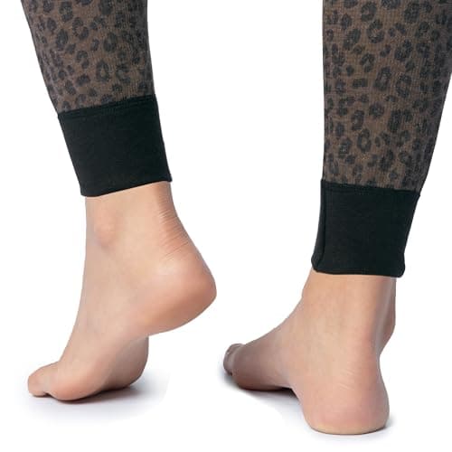 Fruit of the Loom Women's Micro Waffle Premium Thermal Set, Cheetah Print, Small — view 4