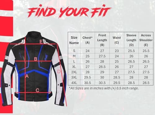 HWK Motorcycle Jacket for Men and Women Scorpion with Cordura Fabric for Enduro Motocross Motorbike Riding, All-black, Large — view 4