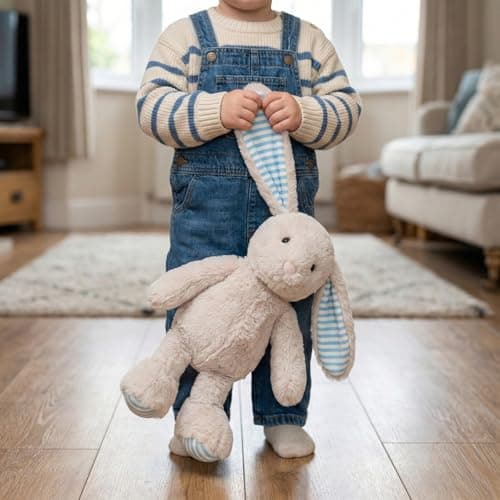 WEIGEDU Beige Cream Bunny Rabbit Stuffed Animals Plush Toys for Kids Girls Boys Baby Birthday Bedtime Gift,17.7 inches — view 2