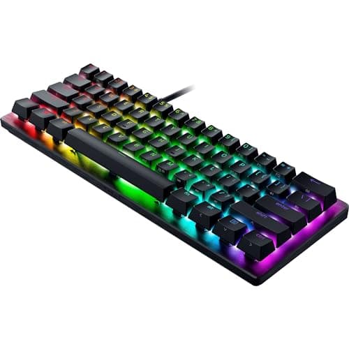 Razer Huntsman V3 Pro Mini 60% Esports Gaming Keyboard: Analog Optical Switches with Rapid Trigger & Adjustable Actuation - Onboard Adjustments - Dual-Purpose Mod Keys - Doubleshot PBT Keycaps - Black — view 10