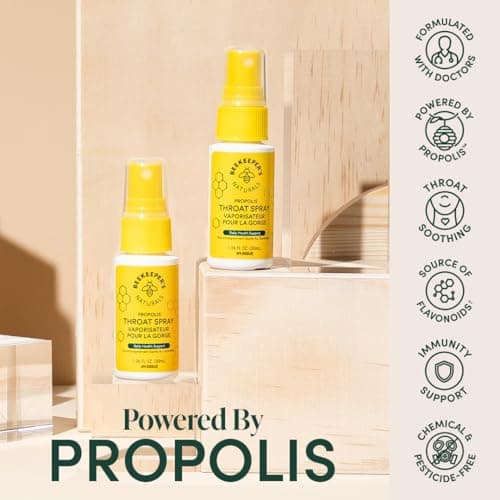 BEEKEEPER'S NATURALS Propolis Throat Spray - 85mg Bee Propolis Extract - Natural Immune Support, Sore Throat Relief & Antioxodant Support - Antioxidants, Keto, Paleo, Gluten-Free (1.06 oz) — view 2