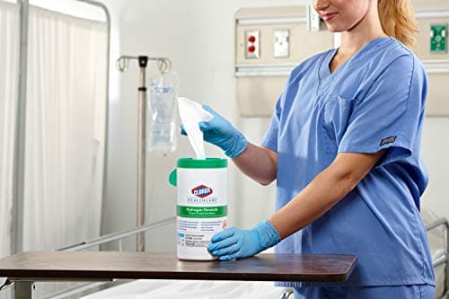 Clorox Healthcare Hydrogen Peroxide Cleaner Disinfectant Wipes, 6.75" x 9", 95 Count (Package May Vary) — view 7
