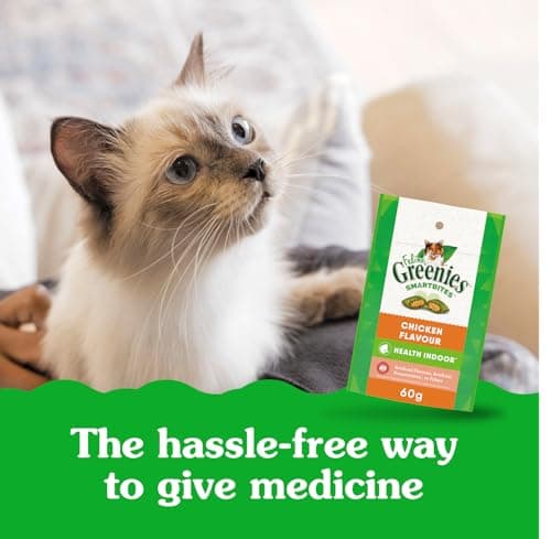 GREENIES Feline SMARTBITES Cat Treats Natural Dental Care, Chicken Flavour, 2.1oz Pouch — view 3