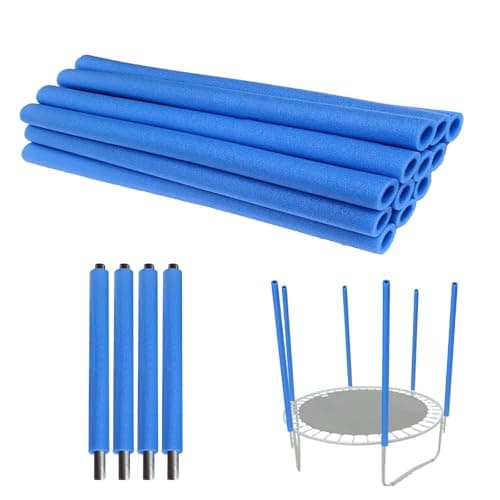 12Pcs Trampoline Pole Foam Sleeves, 34.64 Inch/88CM Waterproof Round Tube Protective Trampoline Spring Cover Padding, Protective Trampoline Spring Cover Padding for Indoor and Outdoor (Blue) — view 4