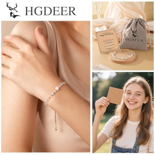 HGDEER 11 Year Old Girl Gifts, 11th Birthday Bracelet for Girls Trendy 2026 — view 5