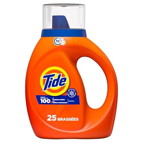 Tide Laundry Detergent Liquid, Original Scent, 25 Loads, Works on 100% of Common Stains, Laundry Soap, Liquid Laundry Detergent, 1.06L — view 3