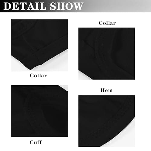 2 Pack Solid Color Dog Shirts - Lightweight, Quick Dry, Breathable Pet T-Shirts for Small to Large Dogs - Stretchy, Durable, Ideal for All Seasons and Holidays.Black White M — view 2