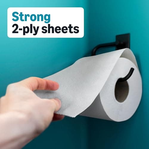 Amazon Basics 2-Ply Soft Toilet Paper, 6 Rolls, 350 Sheets per Roll, Equivalent to 37 Regular Rolls, Septic Safe — view 2