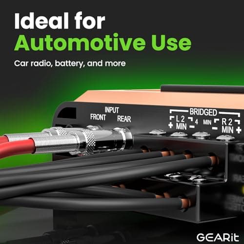 GEARit 14 Gauge Wire (100ft Each - Black/Red) Copper Clad Aluminum CCA - Primary Automotive Power/Ground for Battery Cable, Car Audio, Trailer Harness, Electrical - 200 Feet Total 14ga AWG Wire — view 3