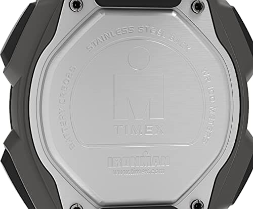 Timex Men's Ironman Triathlon Classic 30 38mm Watch – Gray & Black Case Orange Accents with Black Resin Strap — view 4