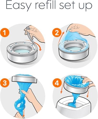 Diaper Genie Max Fresh Clean Laundry Scent Diaper Disposal Pail Refills, Pack Of 3 — view 4