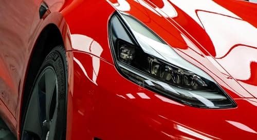 LZLRUN High Gloss Red Vinyl Realistic Paint Car Wrap Film 1ft x 5ft — view 5