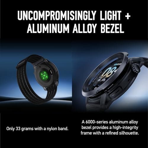 COROS PACE 4 Ultralight Sport GPS Watch, 1.2" AMOLED Touchscreen Running Watch, 19 Days of Daily use, Voice Features, Advanced Training Tools, Accurate GPS (Black Crystal, Aluminum)