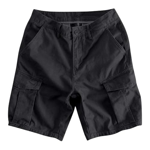 Cargo Shorts for Men 2026 Stretch Cotton Elastic Waist Work Short Summer Outdoor Relaxed Fit Golf Hiking Shorts with Pockets — view 4