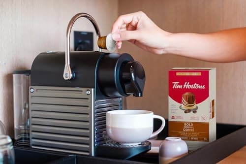 Tim Hortons Bold Espresso Capsules, Nespresso Original Line Compatible Capsules, 10 Count — view 3