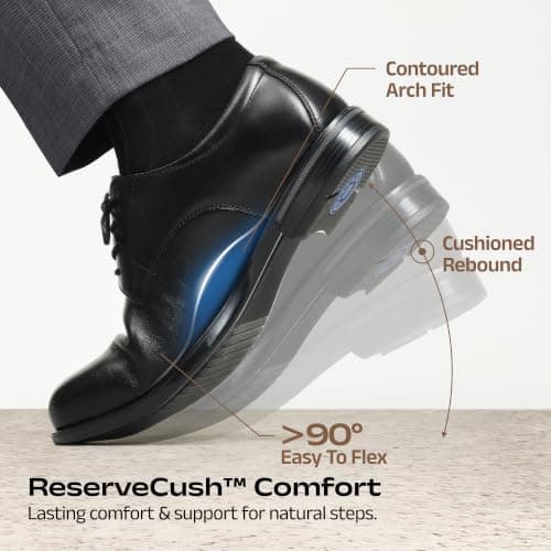 Bruno Marc Men's Classic Leather Dress Shoes Comfort Oxfords Business Formal Lace Up Shoes,Size 11,Black,SBOX26007M — view 4