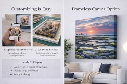 ZXDZSM Personalized Custom Canvas Poster(Unframe,24"X36"): Upload Your Image/Photo - Custom Personalized Photo to Poster Printing, Wall Art Prints ﻿ — view 4
