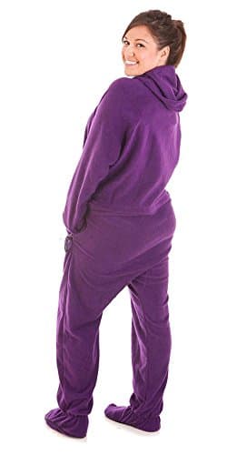 Forever Lazy Footed Adult Onesie - Purple People Sleeper - XXL