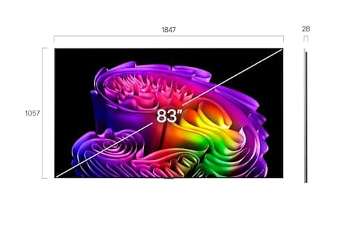 LG 83-Inch G6 OLED evo AI 4K Smart TV – α11 AI Processor Gen3, Hyper Radiant, Reflection Free, Up to 165Hz Refresh Rate, G-SYNC, FreeSync, Dolby Vision/Atmos, webOS, Wall Mount Included (83G6W,2026)
